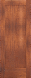 Flat  Panel   Austin  Mahogany  Doors